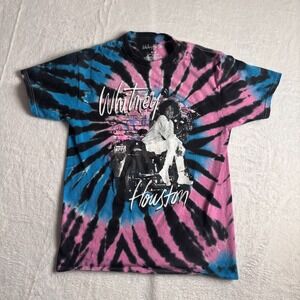 Whitney Houston Shirt Unisex Medium Multi Tie Dye Crew Neck Streetwear Graphic *